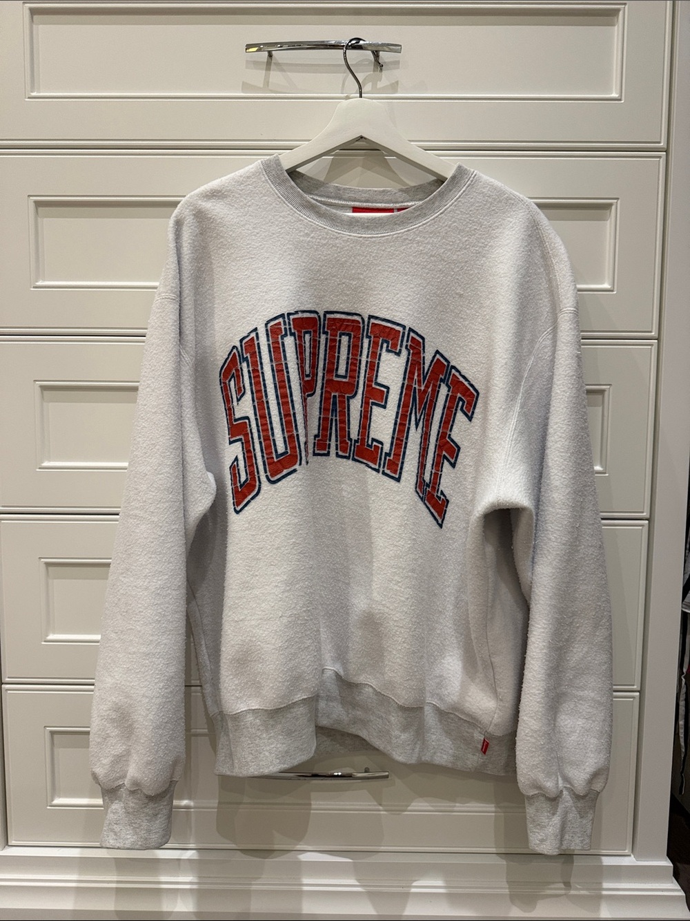 Authentic Supreme Inside Out Crewneck Ash Grey Men's from FW23 size L